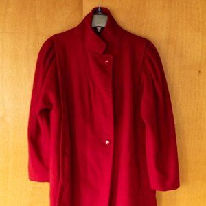 Jill Jr. Woven by Worumbo Wool Mid-Lenght Red Winter Coat women's M